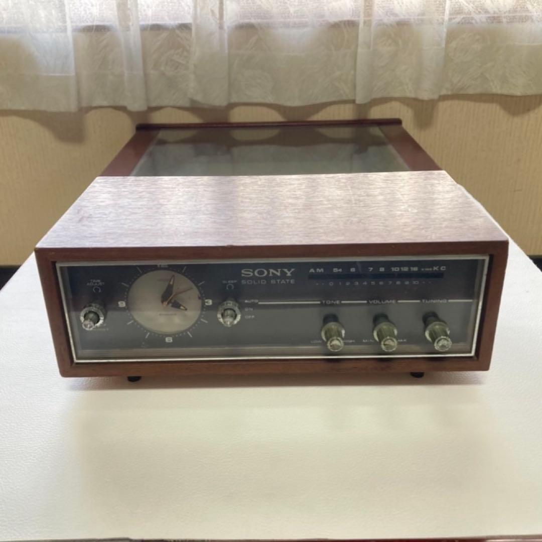 SONYクロックラジオ トランジスタ 8RC-49 西日本仕様 木製 レトロ
