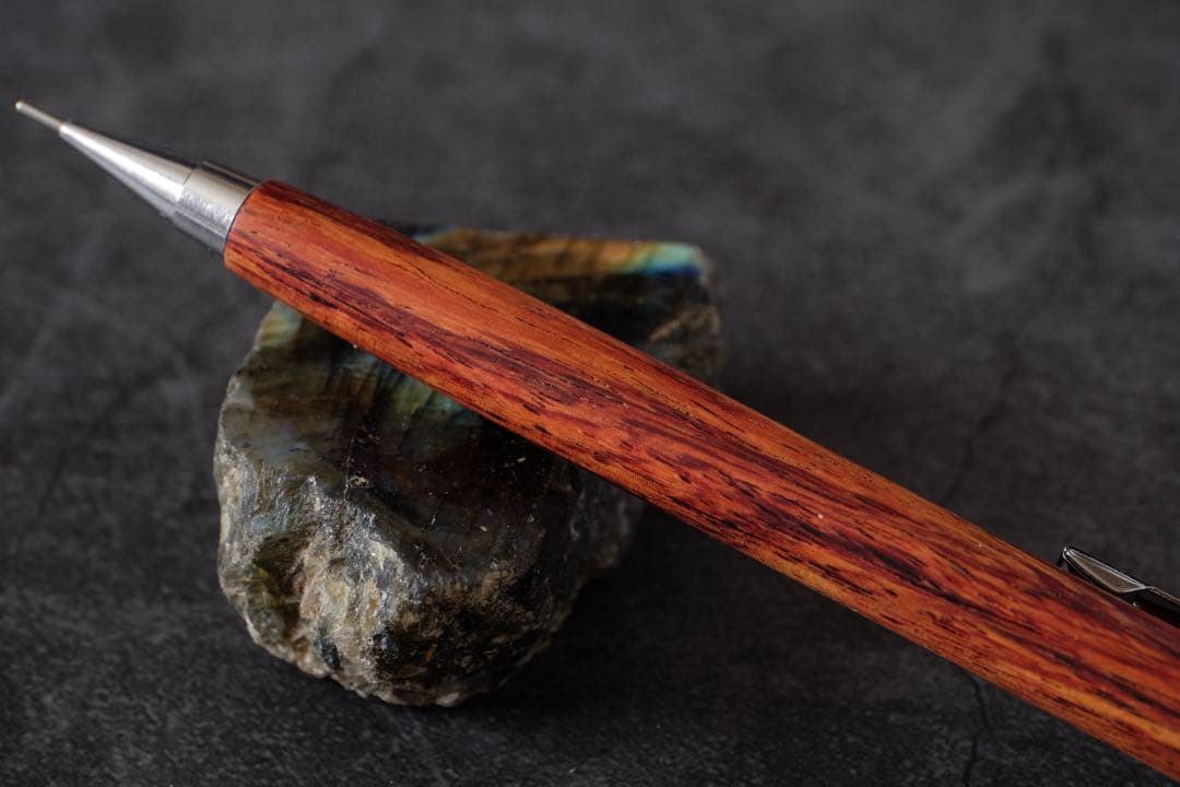 PG5木軸カスタム0208　高村杢工房製図用シャープペンシル チューリップウッド