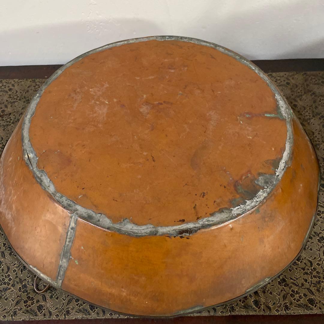 骨董　大きな竹籠　花籠　竹花入　エコメルカリ便指定して下さい