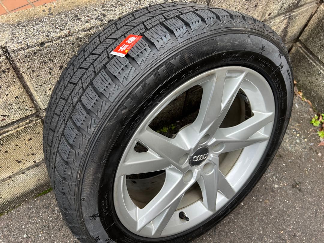 送料込 アウディ純正A4スタッドレス ホイール 4本セット225/50R17