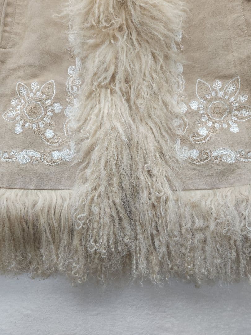 MaxMara MARINARINALDI 美品 高級ラムスキンファーコート