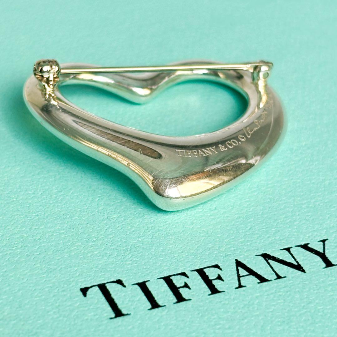 大サイズ★ティファニー エルサ・ペレッティ オープンハート ブローチ SV925