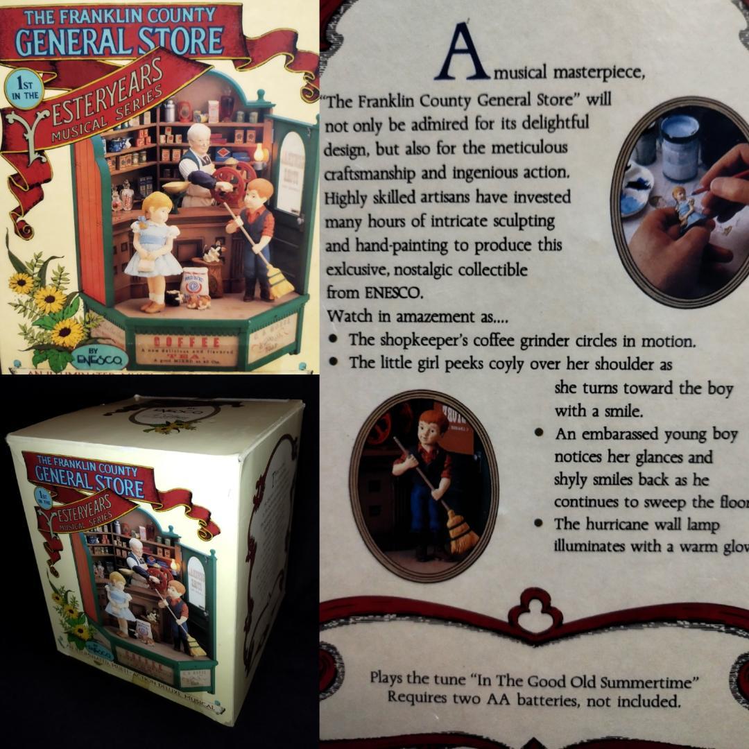 【美品】ENESCO エネスコ 電飾付最上級 オルゴール 喫茶店