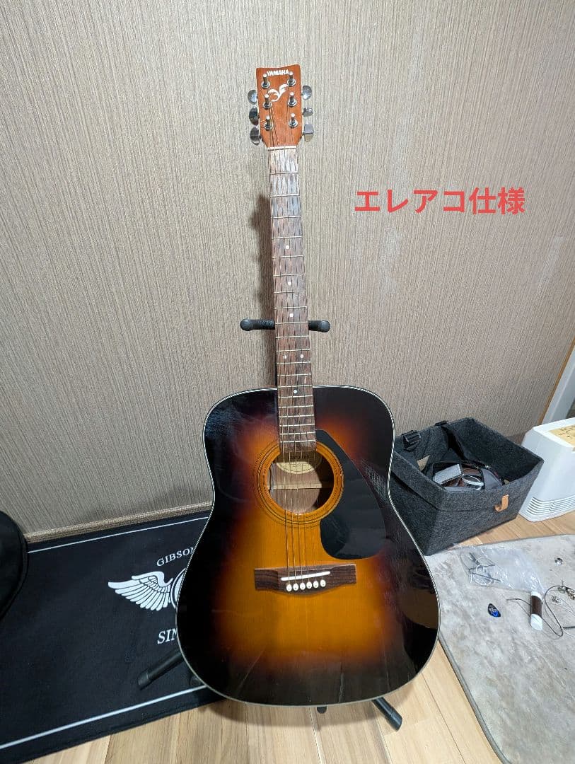 良音/YAMAHA　F39PJ/TBS 改FISHMANエレアコ 弦低め