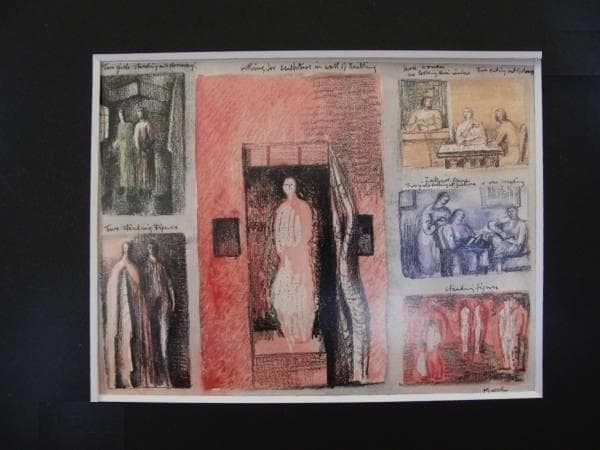 Henry Moore、INTERIOR SCENES、希少高級画集画