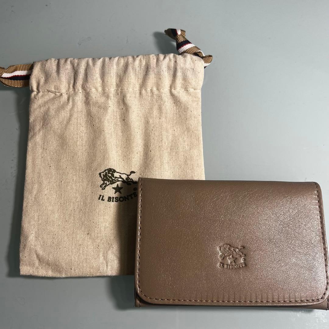 即日発送　イルビゾンテ　名刺入れ　グレー