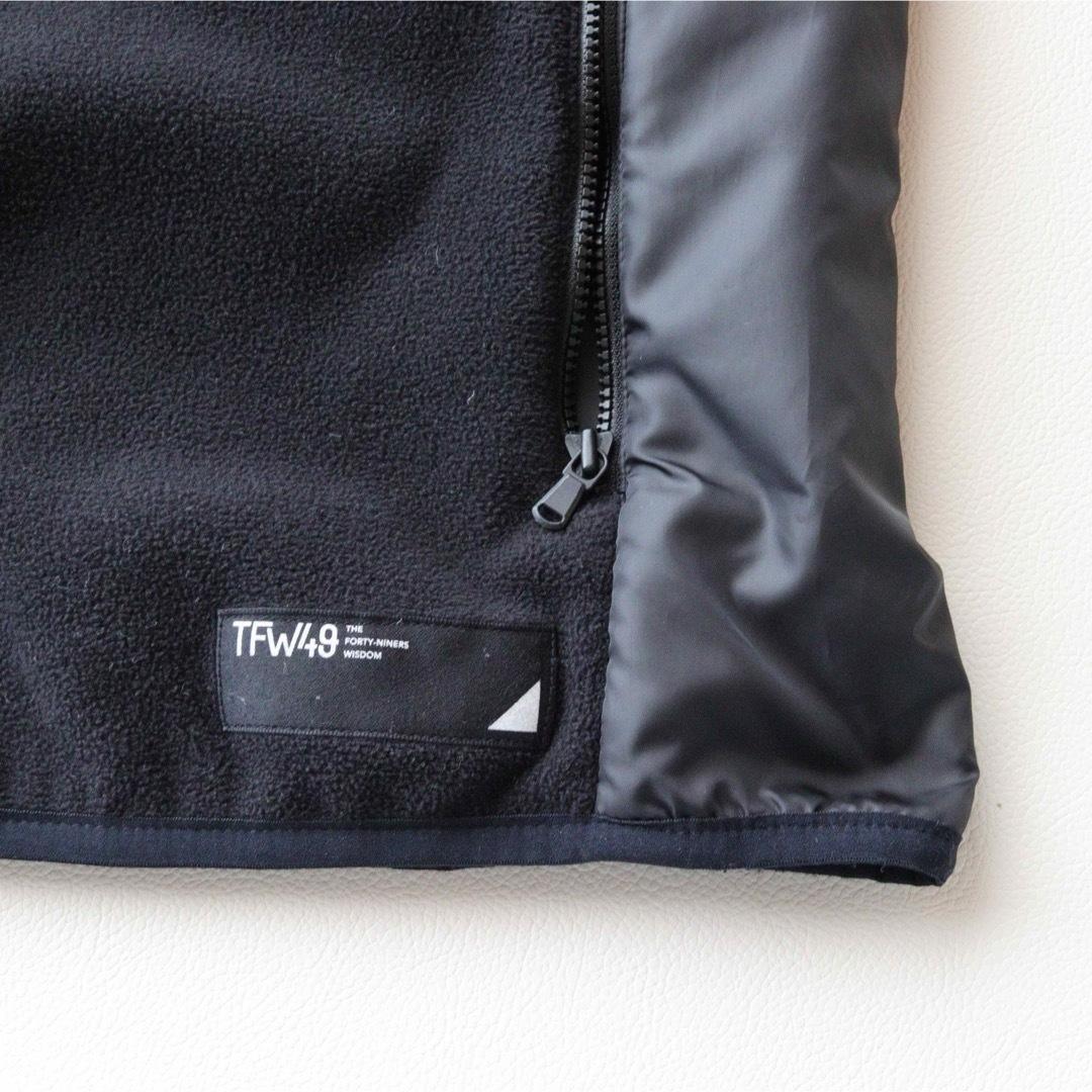 5394【美品】TFW49ジップアップジャケット 切り替えデザイン ブラック
