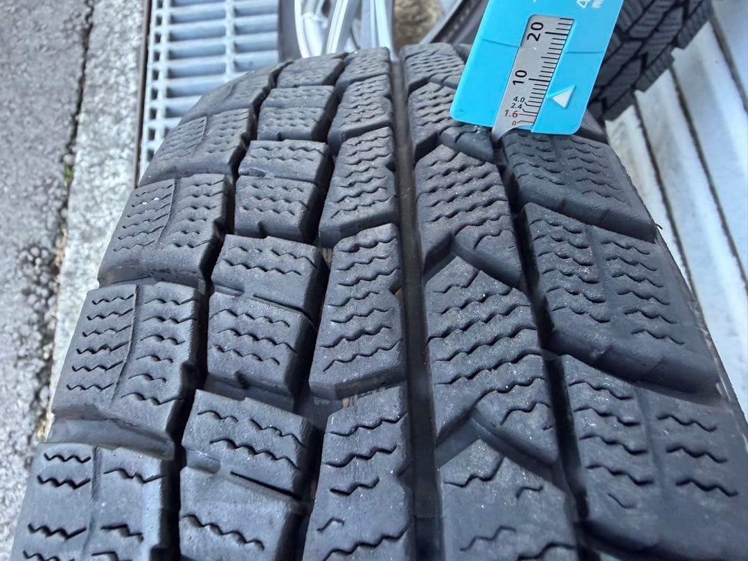 ダンロップ 冬用タイヤ 155/65R14 ×4本 アルミホイール中古