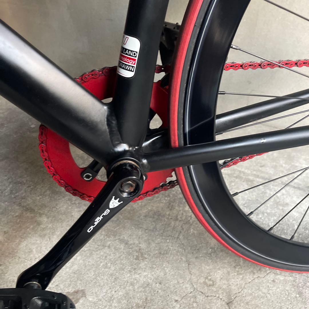 関東圏限定販売　美品　LEADER 725 ピストバイク ブラック/レッド