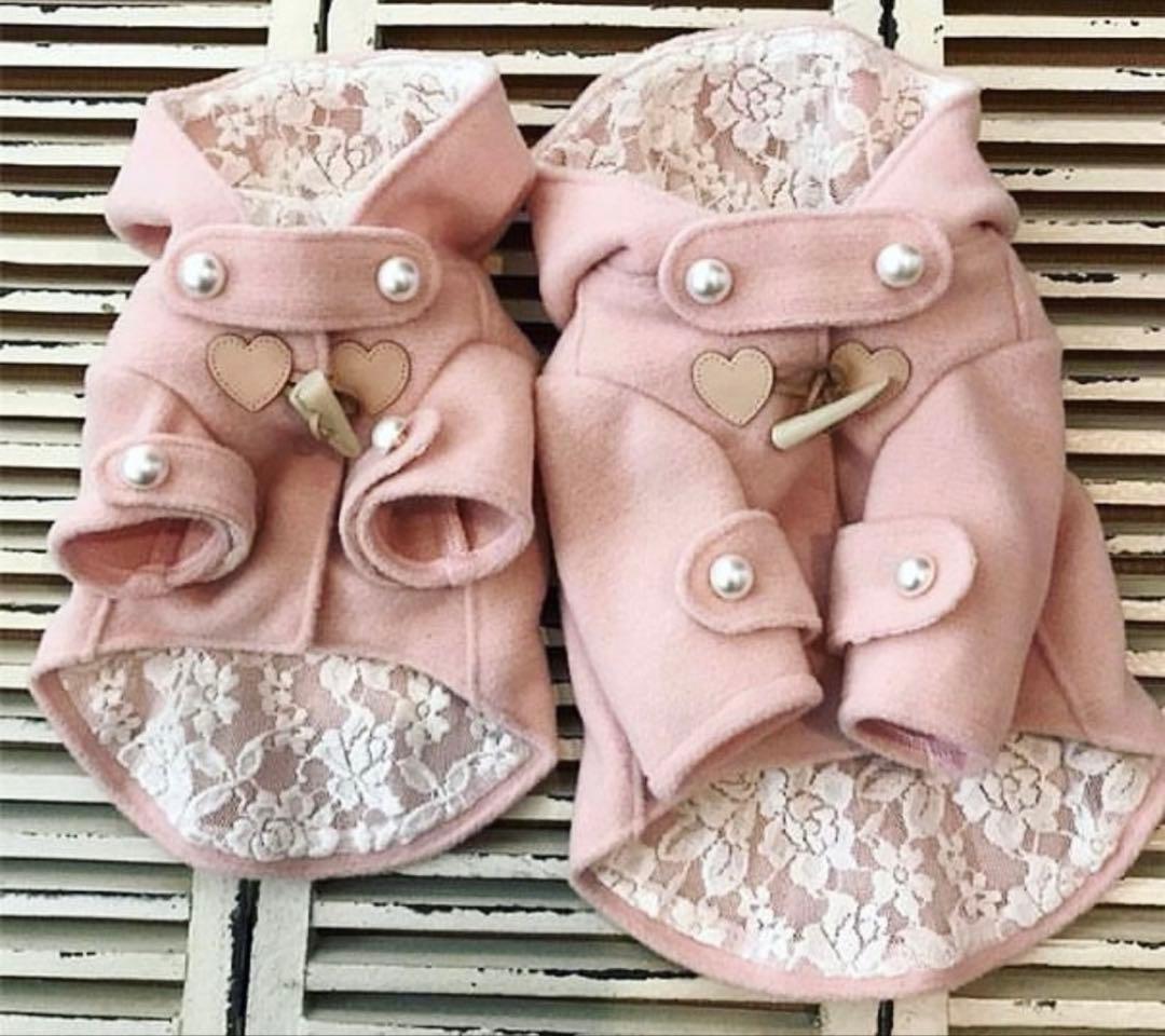 こっとんぱーるさんの ダッフルコート ピンクとティファニーブルー2点