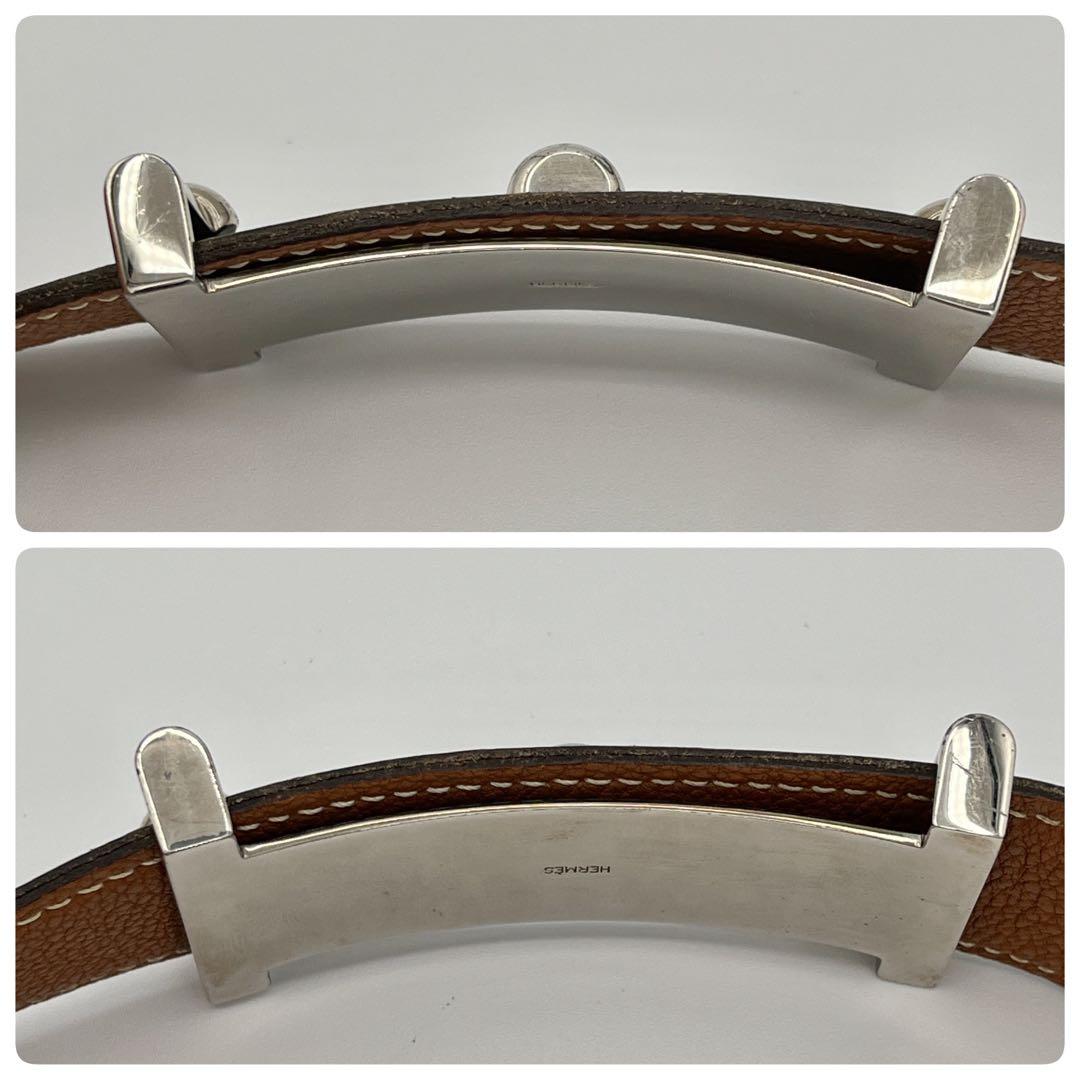 HERMES エルメス　ベルト　ブラック ボックスカーフ　レザー　□R刻印