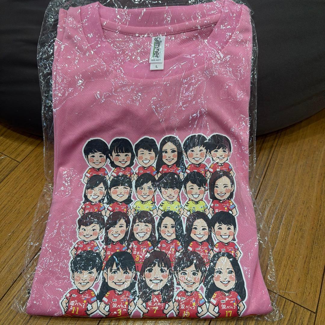 inac神戸　Tシャツ　選手デフォルメキャラ　L