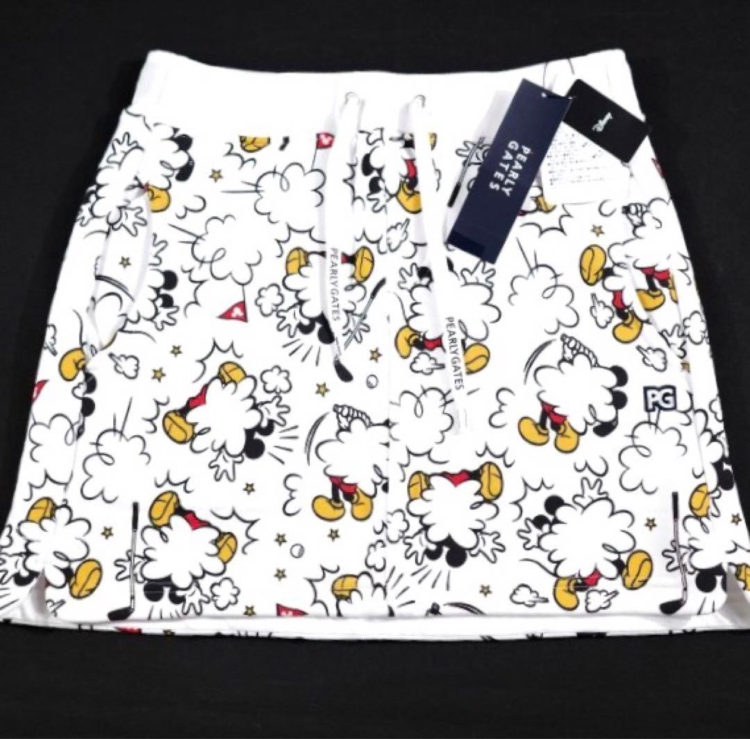 【PEARLY GATES】裏起毛ボア スウェット ストレッチ スカート・1番M