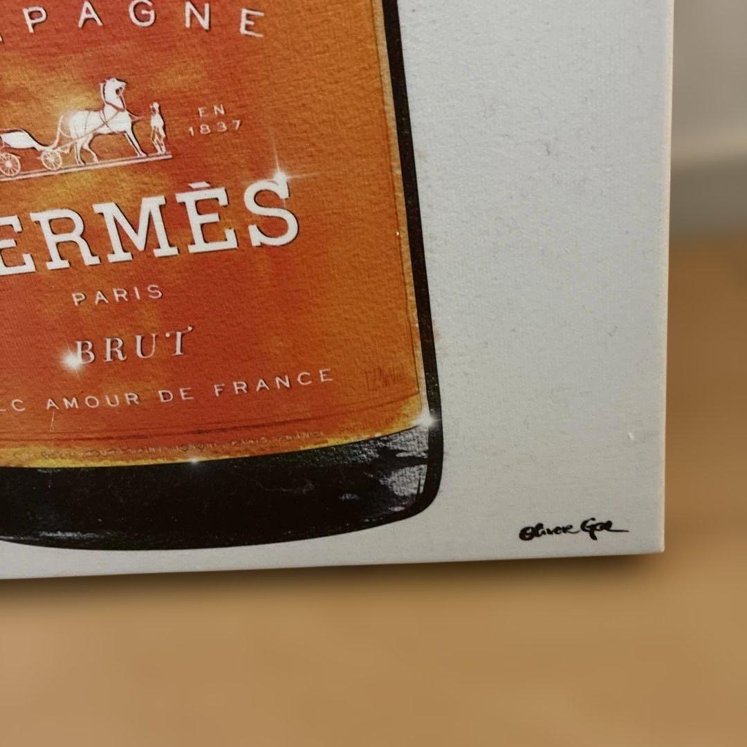 Oliver Gal　HERMES シャンパン 絵画