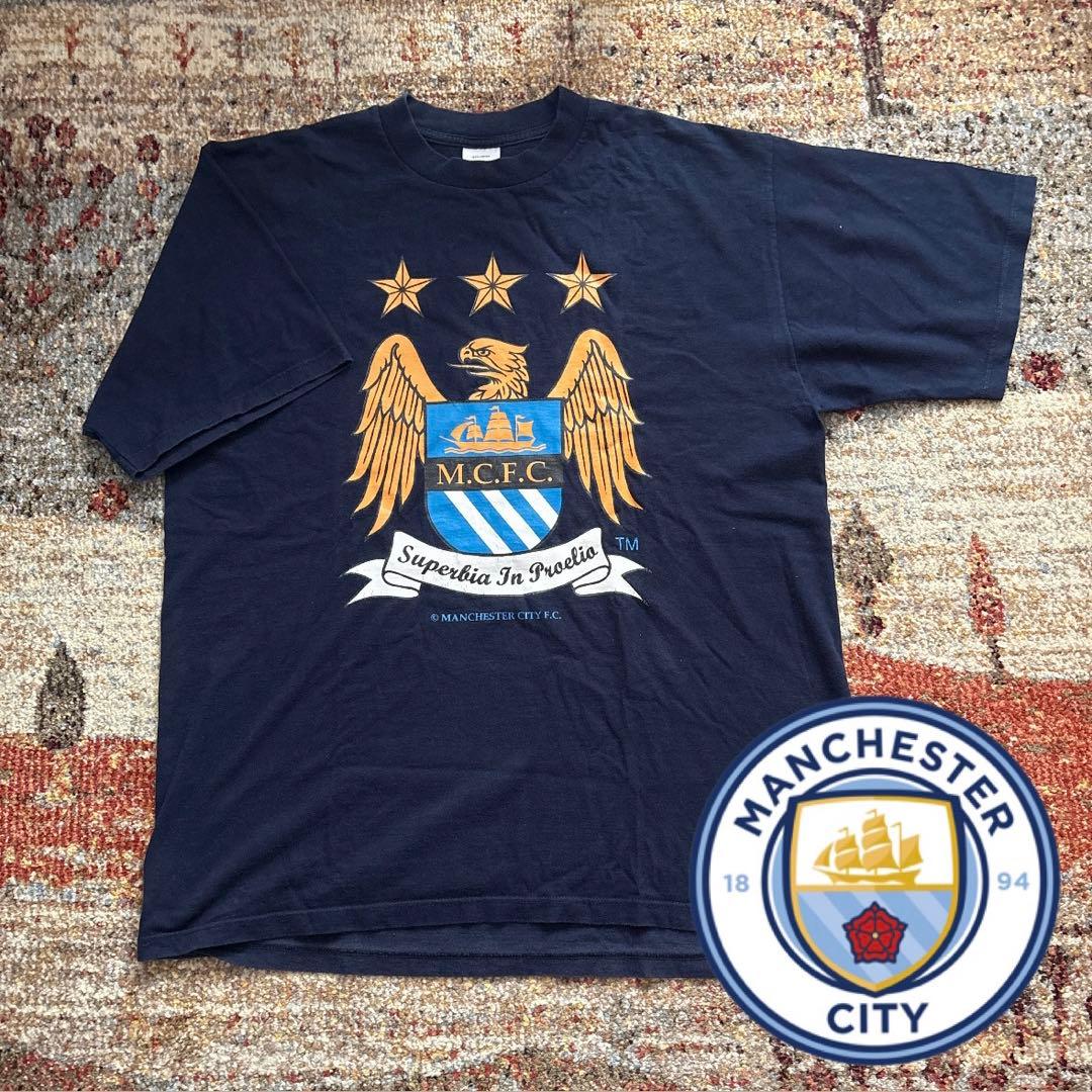 【激レア】90s〜00s　マンチェスターシティ　Tシャツ　サッカー　ユニフォーム