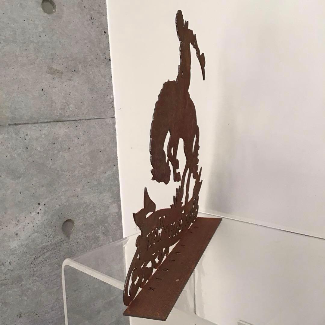 ビンテージ カウボーイ 鉄製 看板 ディスプレイ Cowboy