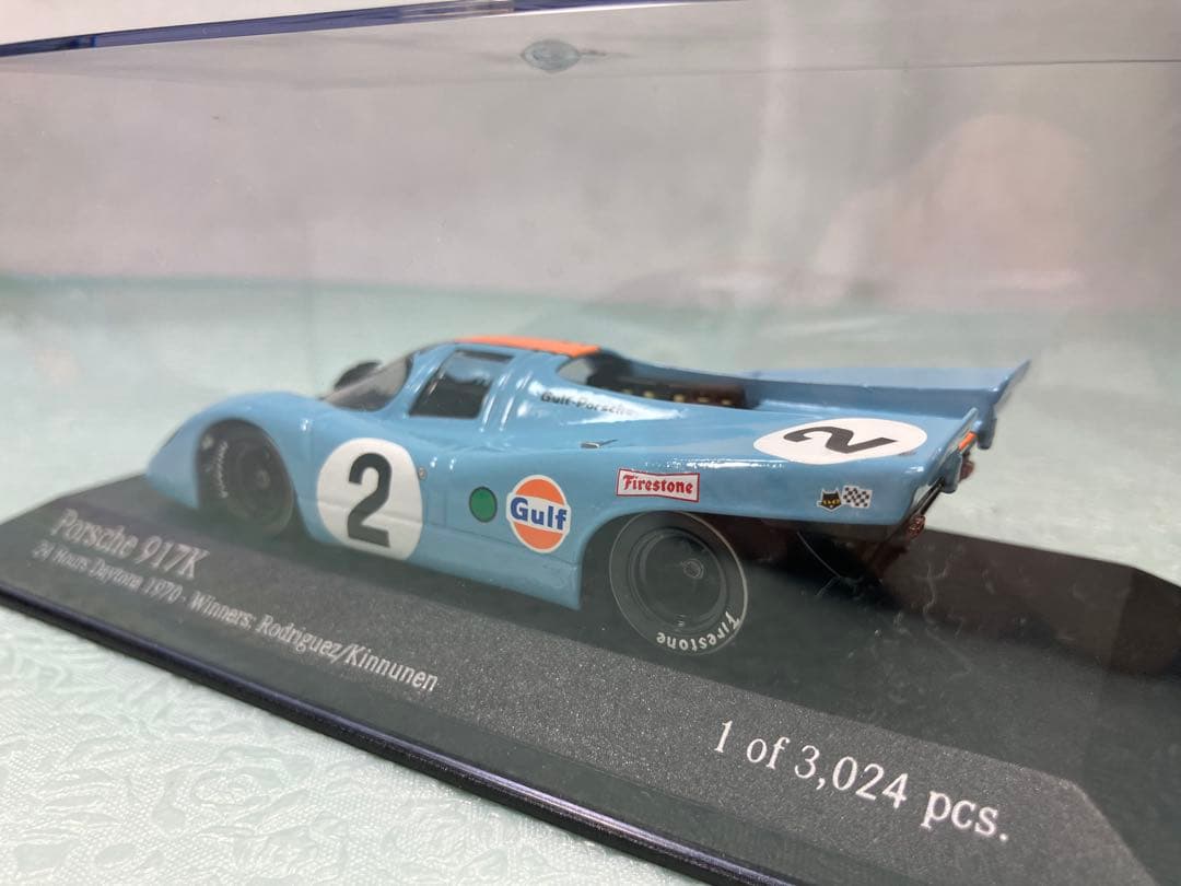 ミニチャンプス　Porsche 917K 1970年デイトナ優勝　ガルフカラー