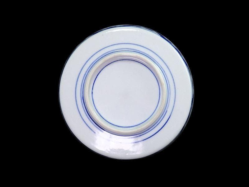 大聖寺伊万里　金襴手　寿に花　牡丹の図　縁高４寸皿　３枚　143AS-CUu