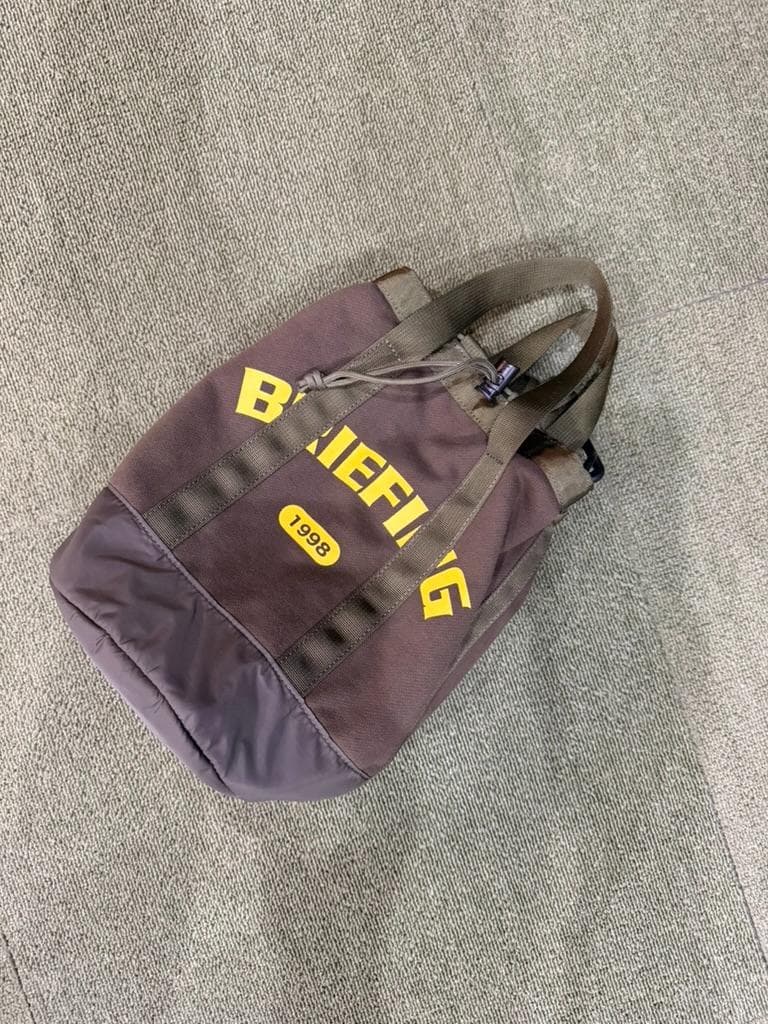 【極美品】ブリーフィング 2WAY 巾着バッグ ショルダーバッグ トートブラウン