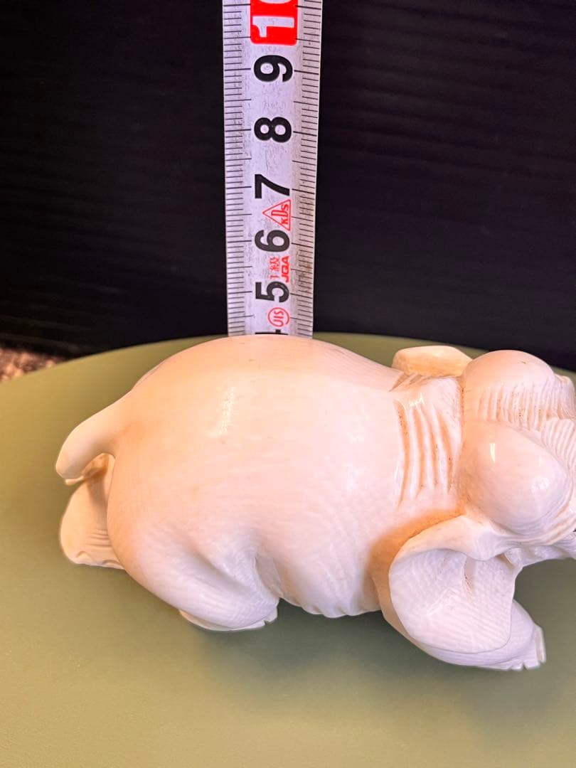 象牙風　マンモス・象　置物