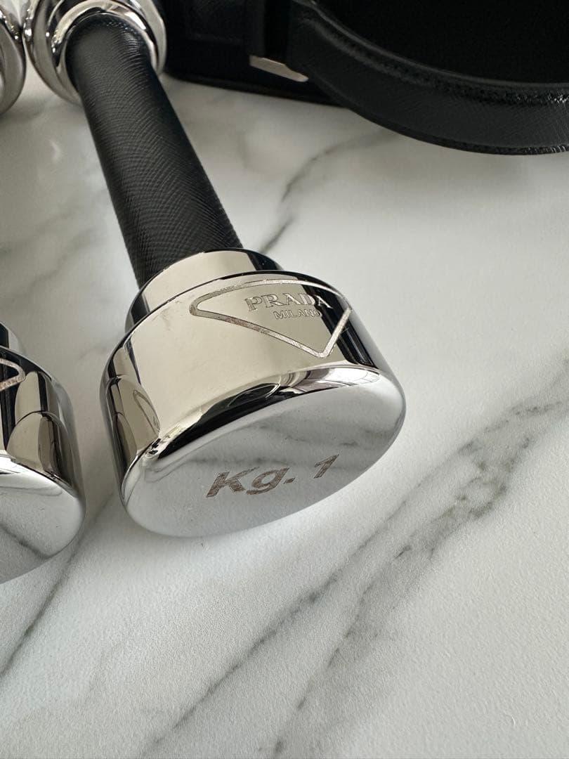 PRADA Re-Nylon サフィアーノレザー ハンドウエイト キャリーケース