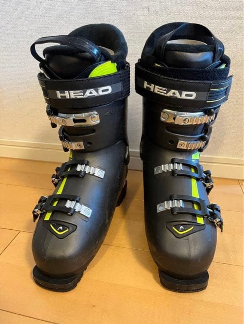 【初中級者用】スキーセット FISCHER板165cm HEAD靴26.5cm