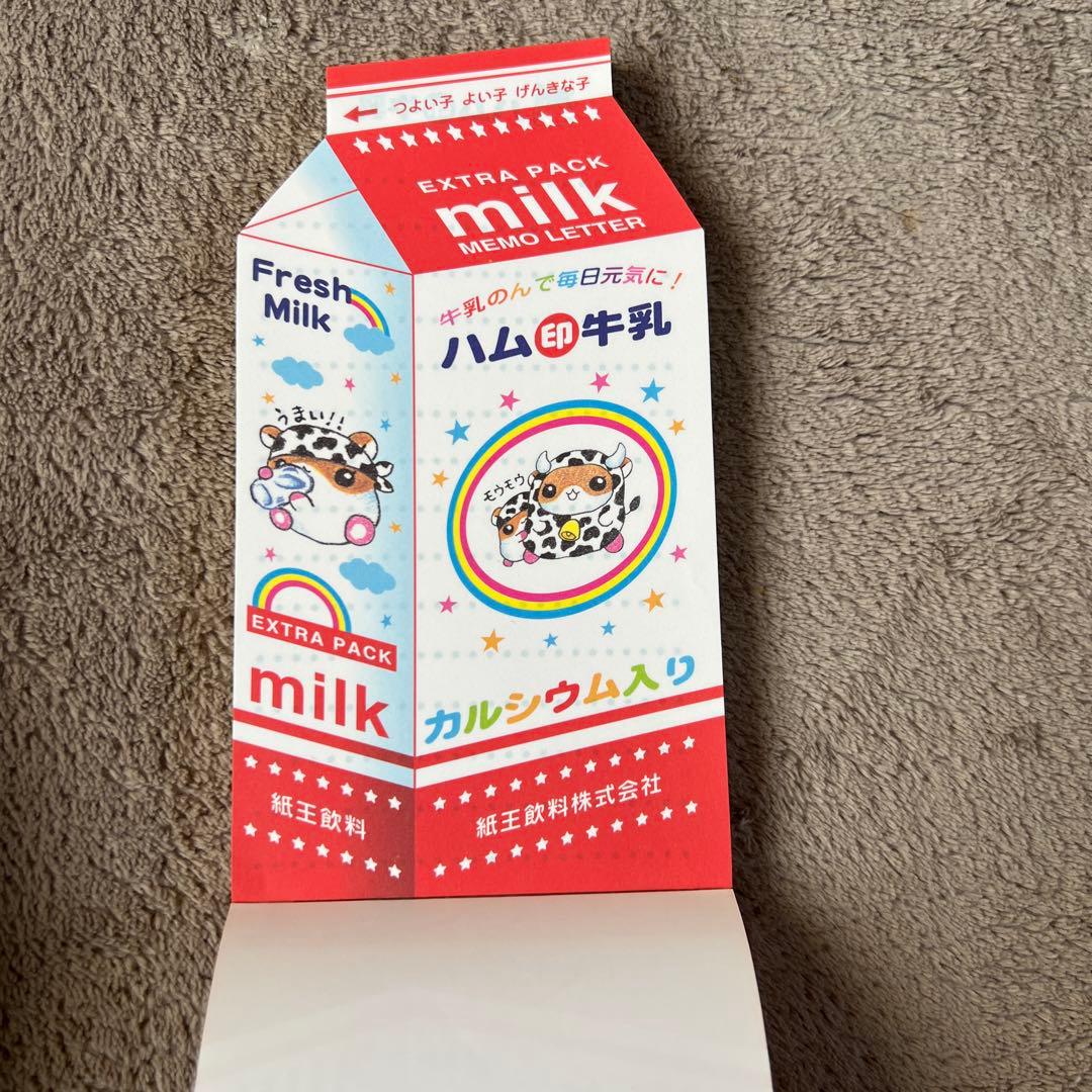 平成レトロ　メモ帳　ハム印牛乳KAMIO JAPAN カミオジャパン