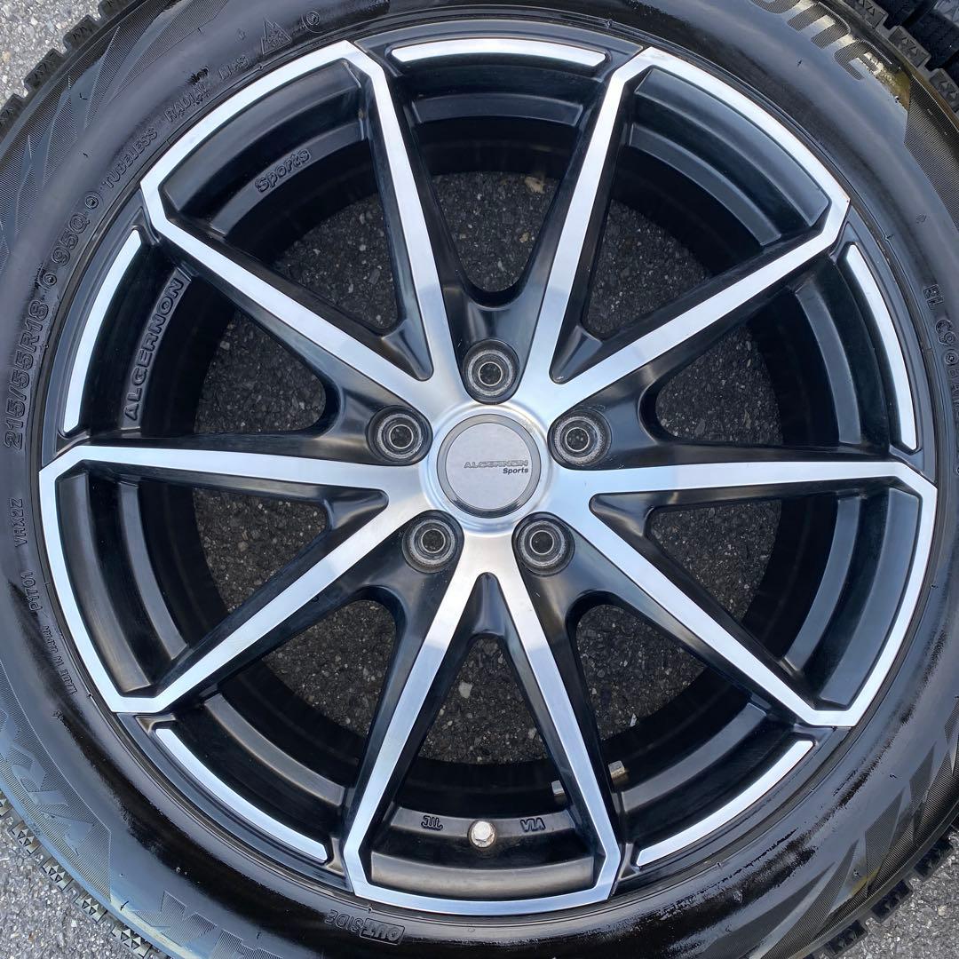 中古バリ溝‼️ブリヂストンスタッドレスセット215/55R18 CX-30等