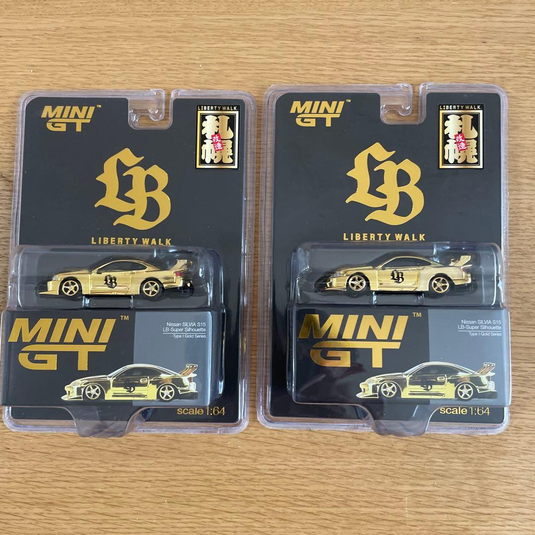 MINI GT Liberty Walk ゴールド s15 2台セット