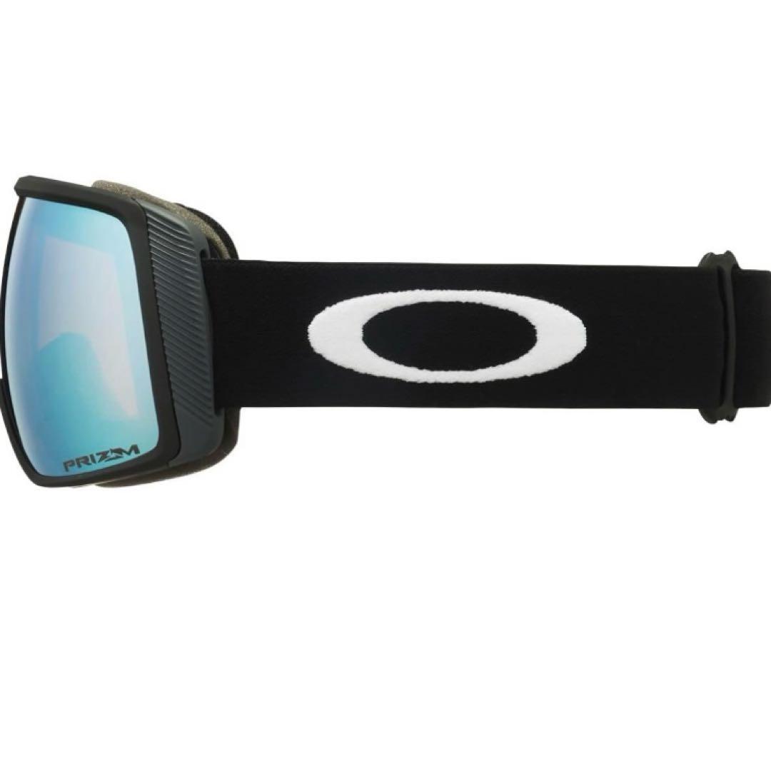 オークリー スノーボードゴーグル　フライトトラッカー 青 ミラー レンズ