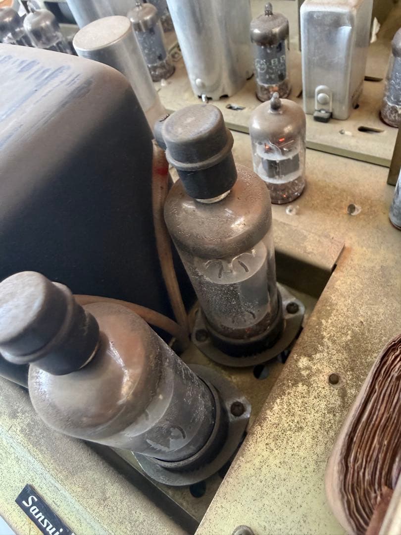 サンスイ SM-80 管球式チューナーアンプレシーバー 真空管アンプ(a47)