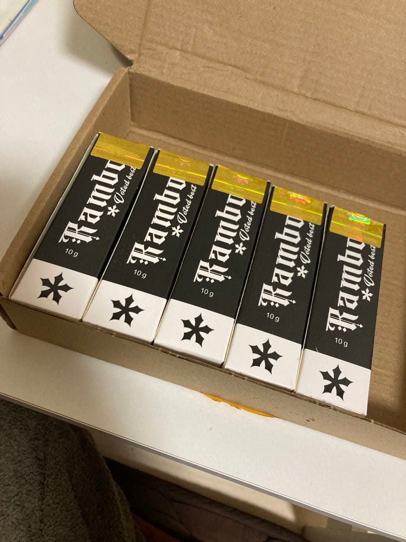Ｒａｍｂｏ　刺青　麻酔　クリーム　５本　まとめ買い可　医薬品じゃない！確認用！