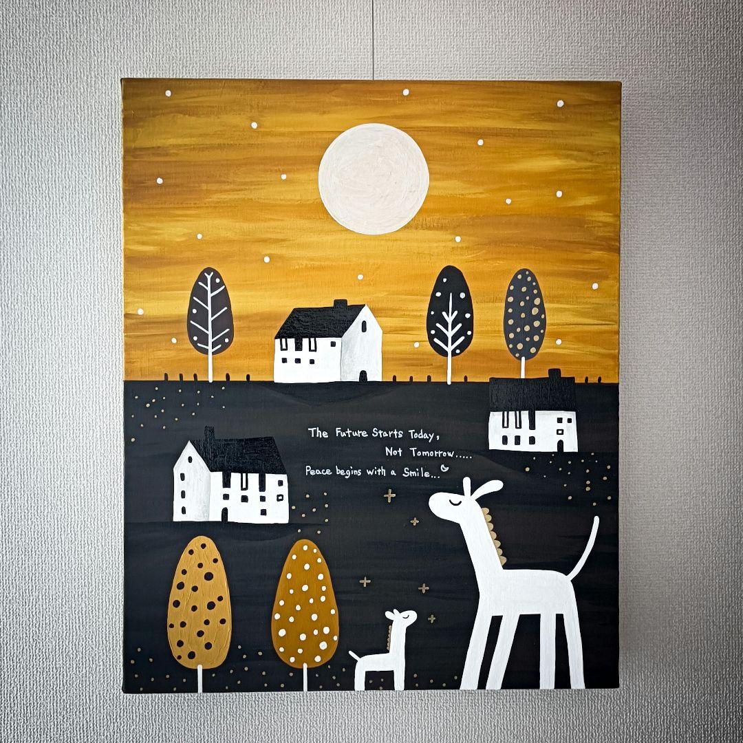 ✿月野乃亜 Unique F15／652×530mm 現代アート 25827