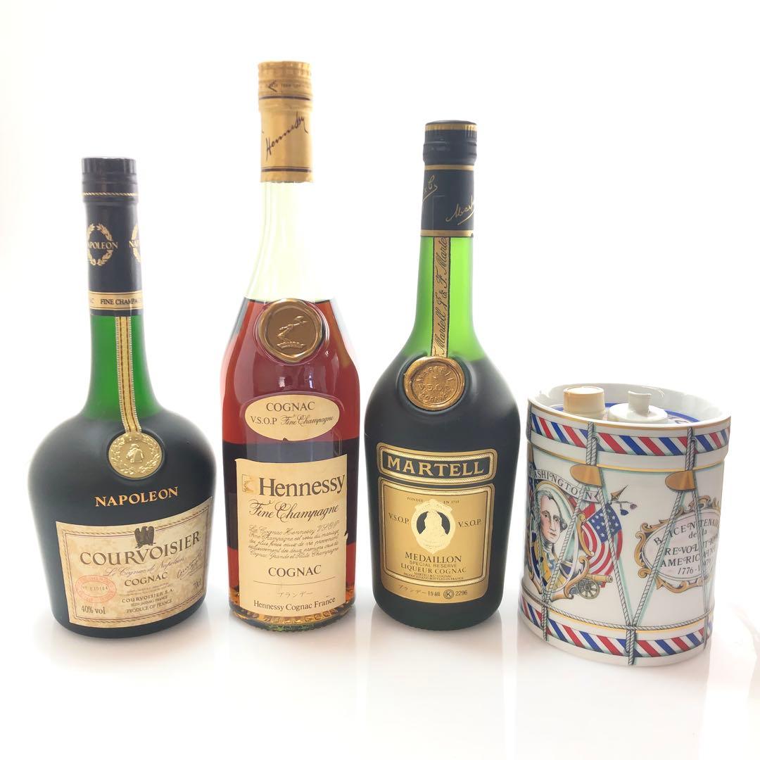 Y*o様 古酒 未開栓 ヘネシー マーテル クルボアジェ カミュ 4本セット