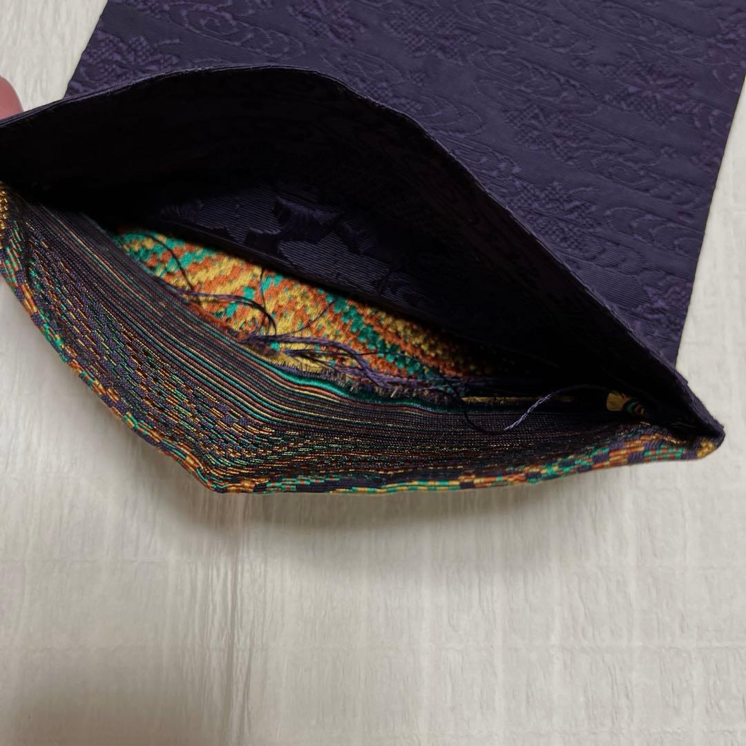 【中古品☆正絹】美品！本場筑前！博多織　半幅帯　リバーシブル