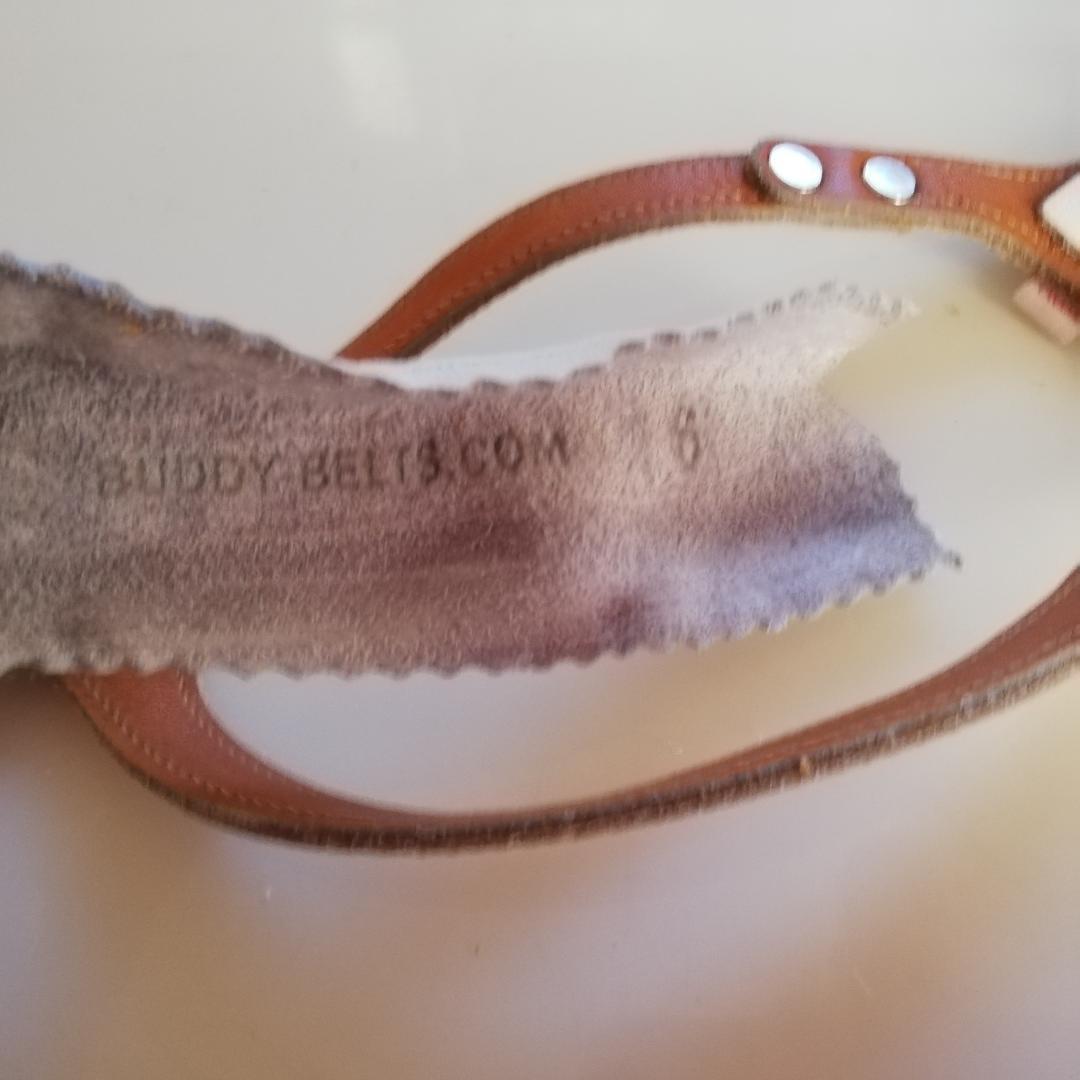 バディーベルト パールホワイト　保護ライナー付　6号