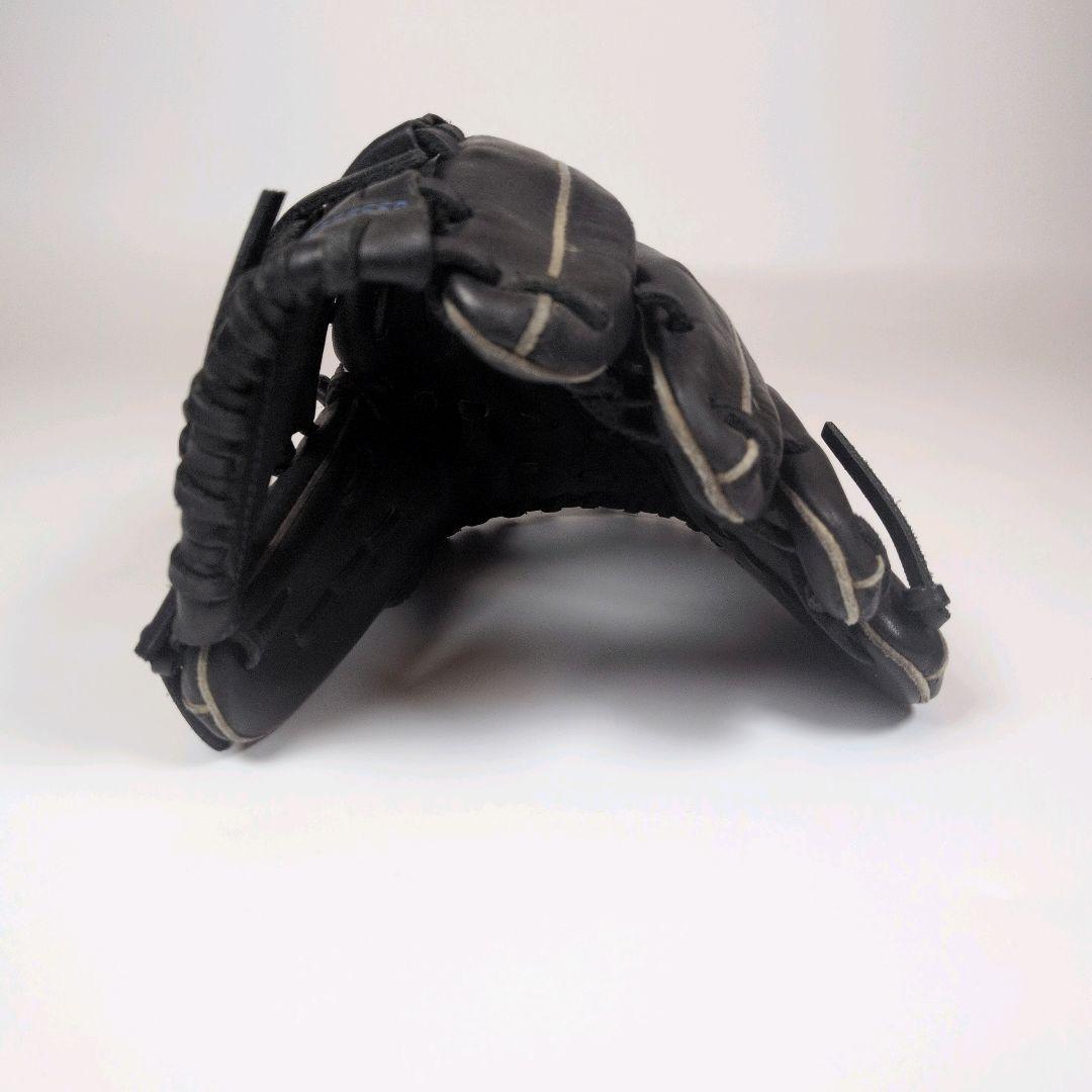 【美品】MIZUNO ミズノ WILLDRIVE 軟式グローブ 内野手用 黒×青