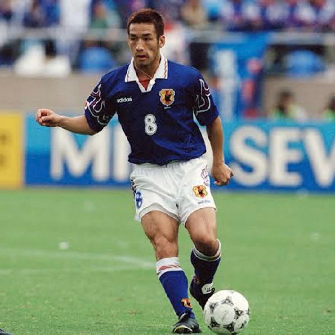 【★中田英寿】 古着 サッカー 日本代表 98年フランスW杯 炎 ゲームシャツ