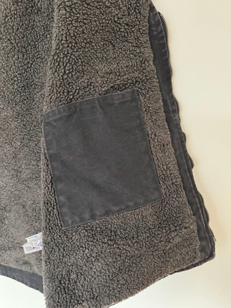 【大人気】良品 カーハート ダックベスト XL ブラック フェード ヴィンテージ