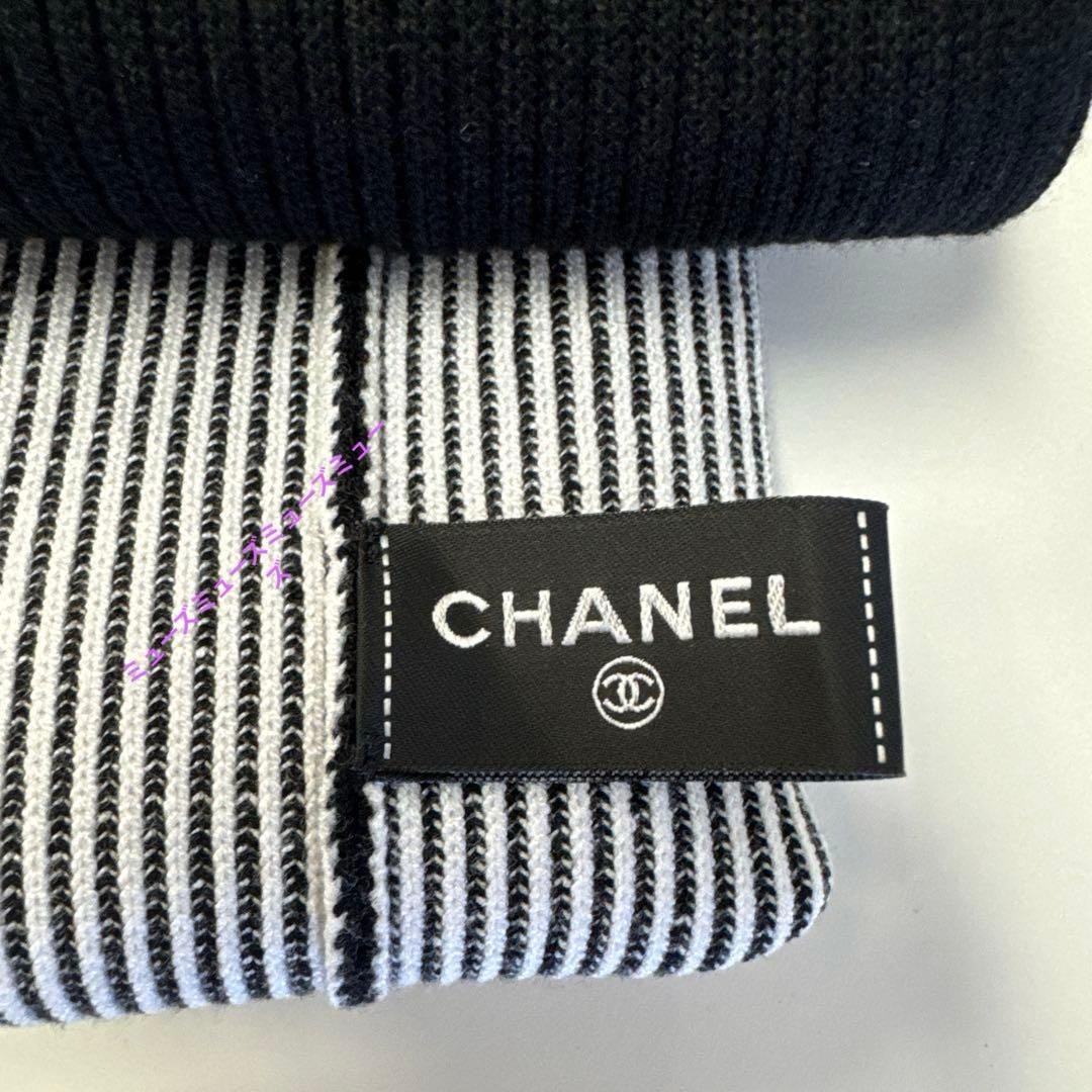 CHANEL 新品未使用品　シャネル レッグウォーマー ゲートルソックス 黒