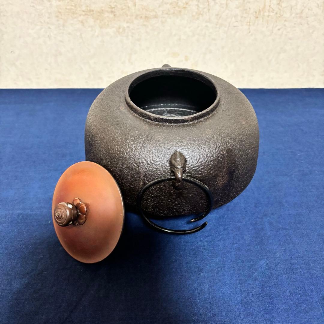 風炉/茶釜/電熱器/鬼面風炉釜/野々田製電熱器/敷板/茶道具/お点前道具