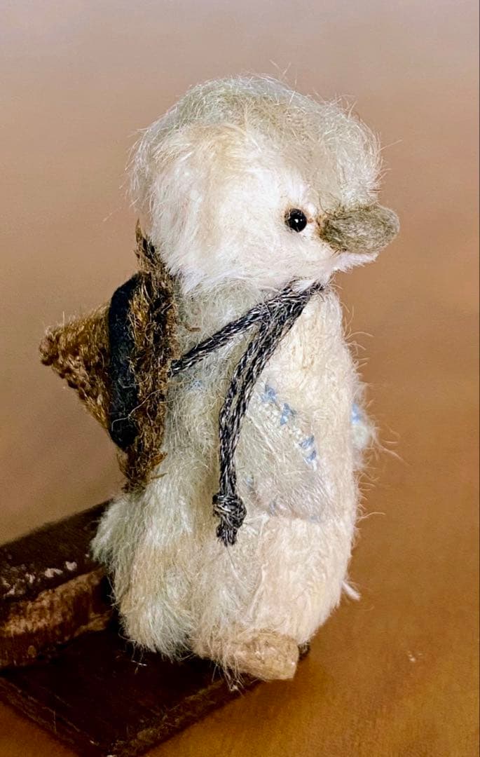 moriのえほん様　三角帽子のペンギン　ぬいぐるみ　ミニチュア　ハンドメイド