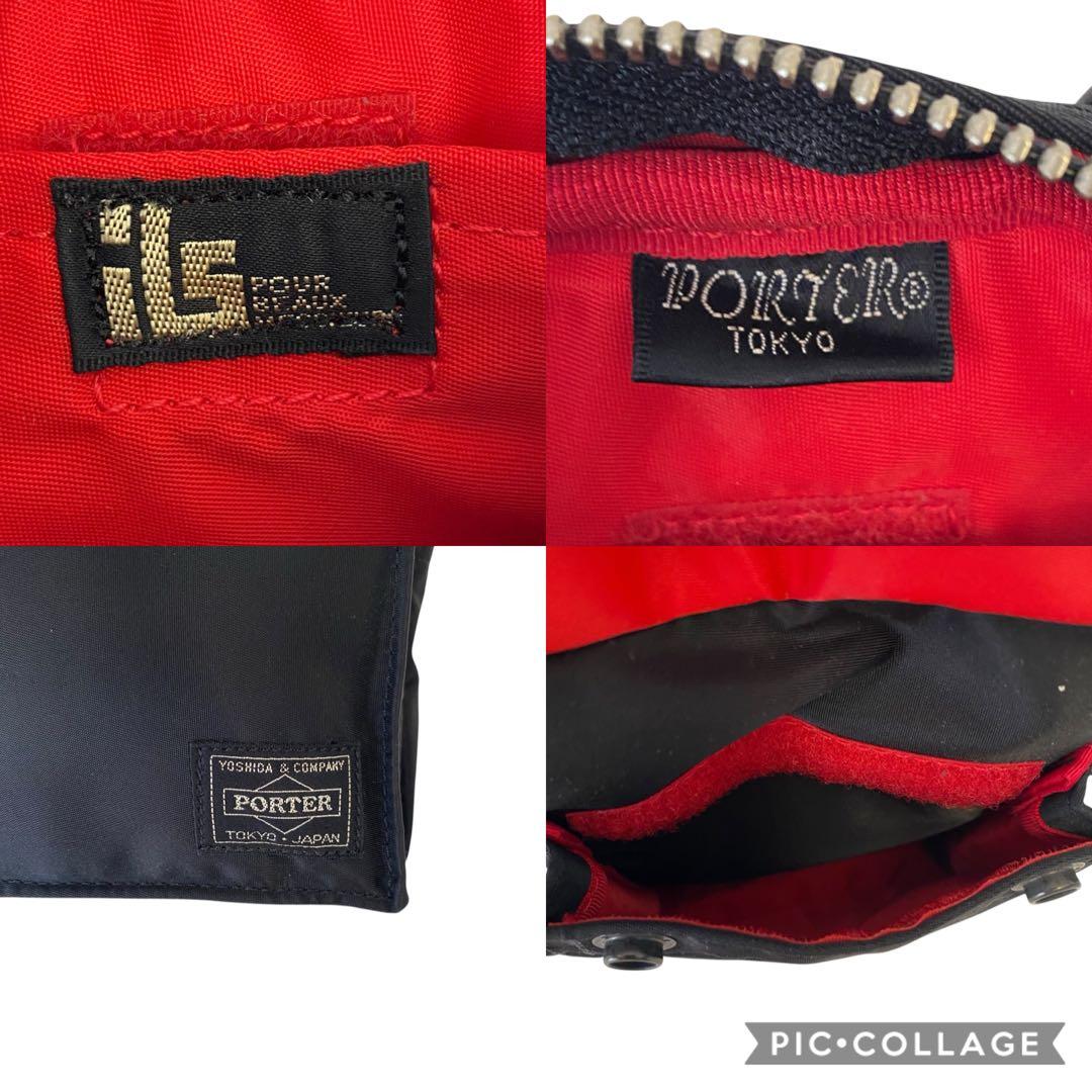 極美品　ポーター　エルファイン　ショルダーバッグ　ブラック　斜めがけ