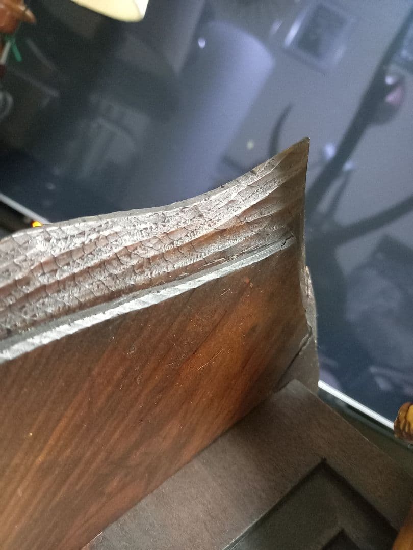 希少　アイヌ　民芸　楔　手彫り　ヴィンテージ　ハンティングトロフィー