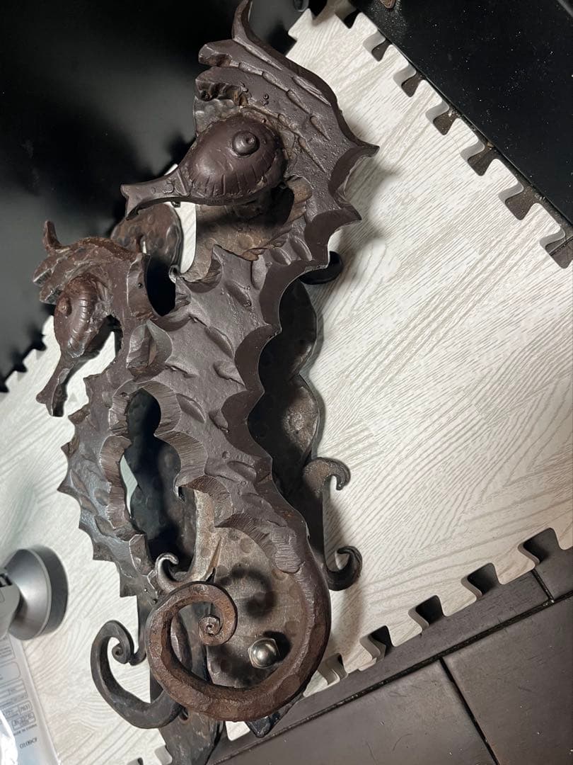 タツノオトシゴ　取手　鉄製