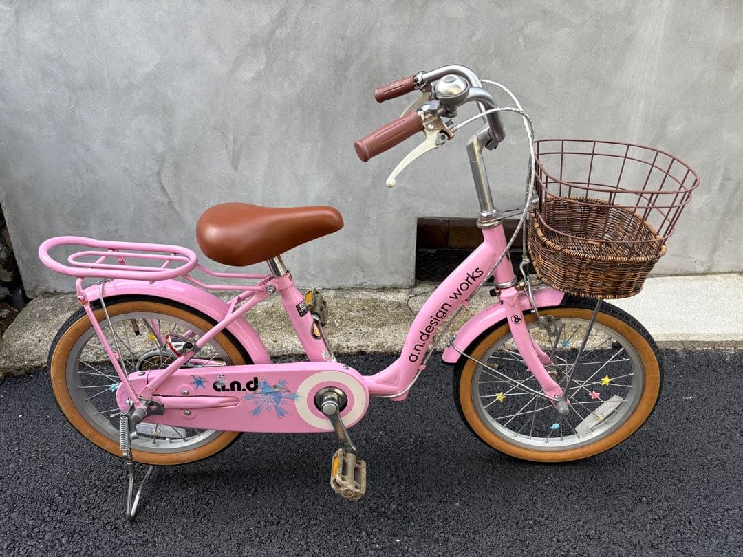 a.n.design works 子供用自転車 16インチ ピンク