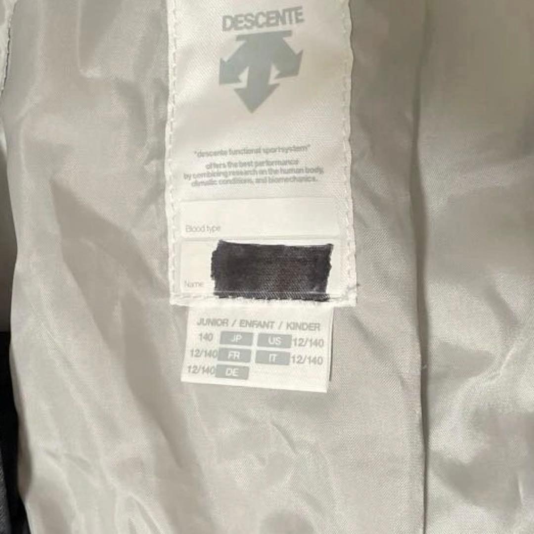 DESCENTE 子供用スキーウェア　上下セット　ライムグリーン&ブラック