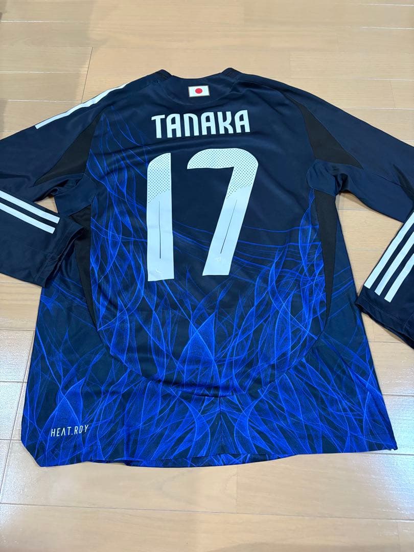 ま*る様 本日限定価日本代表 オーセンティックユニフォーム田中碧 タオルマフラー