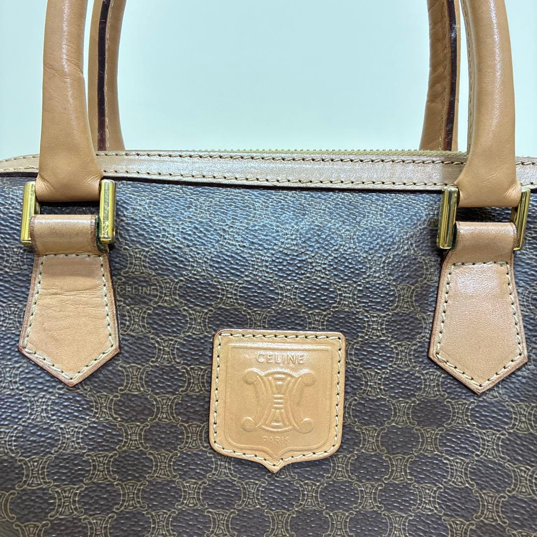 CELINE セリーヌ　マカダム柄　ハンドバッグ　ミニボストン