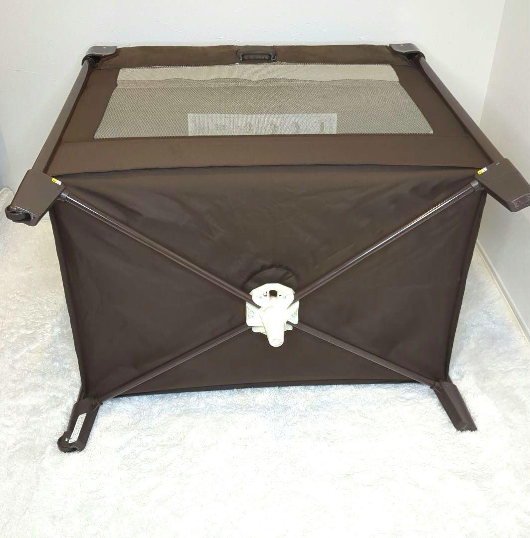 【美品】Aprica ココネルエアープラス ベビーベッド チョコレートブラウン